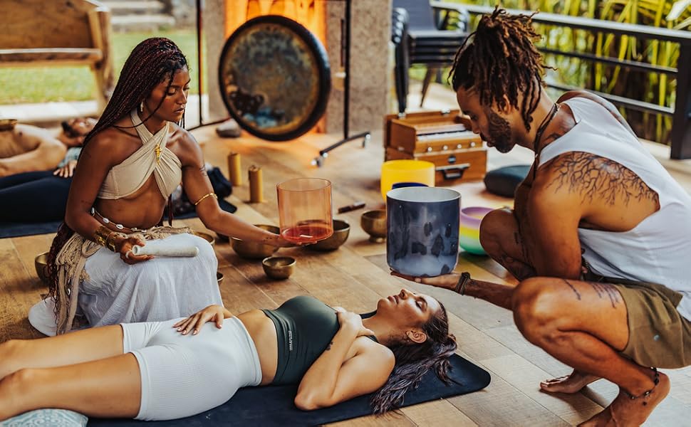 Sound Healing ceremony with crystal alchemy bowls, gongs and meditation.