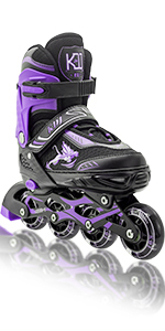 Purple Cheetah Inline Skates