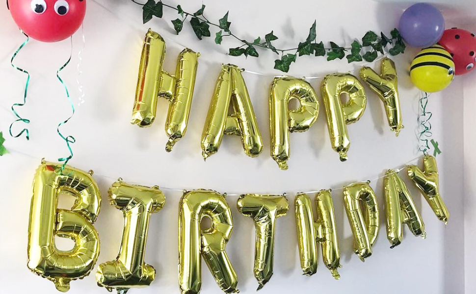 Amazon | 誕生日 バルーン HAPPY BIRTHDAY パーティー 飾り付け