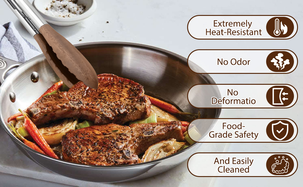 Walnut Tongs Are Safe and Healthy for Cooking More Delicious Dishes