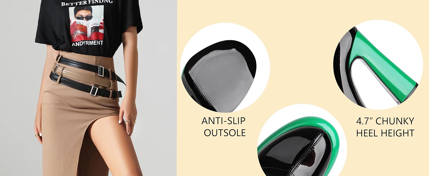 Non-slip rubber sole