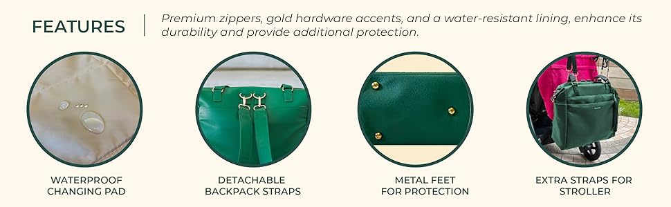 kaela marie vibrant bag premium leather luggage sleeve detachable straps backpack