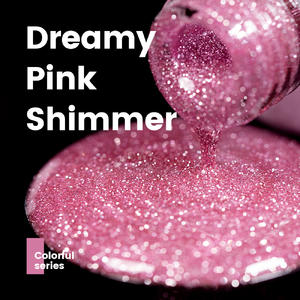pink glitter gel nail polish