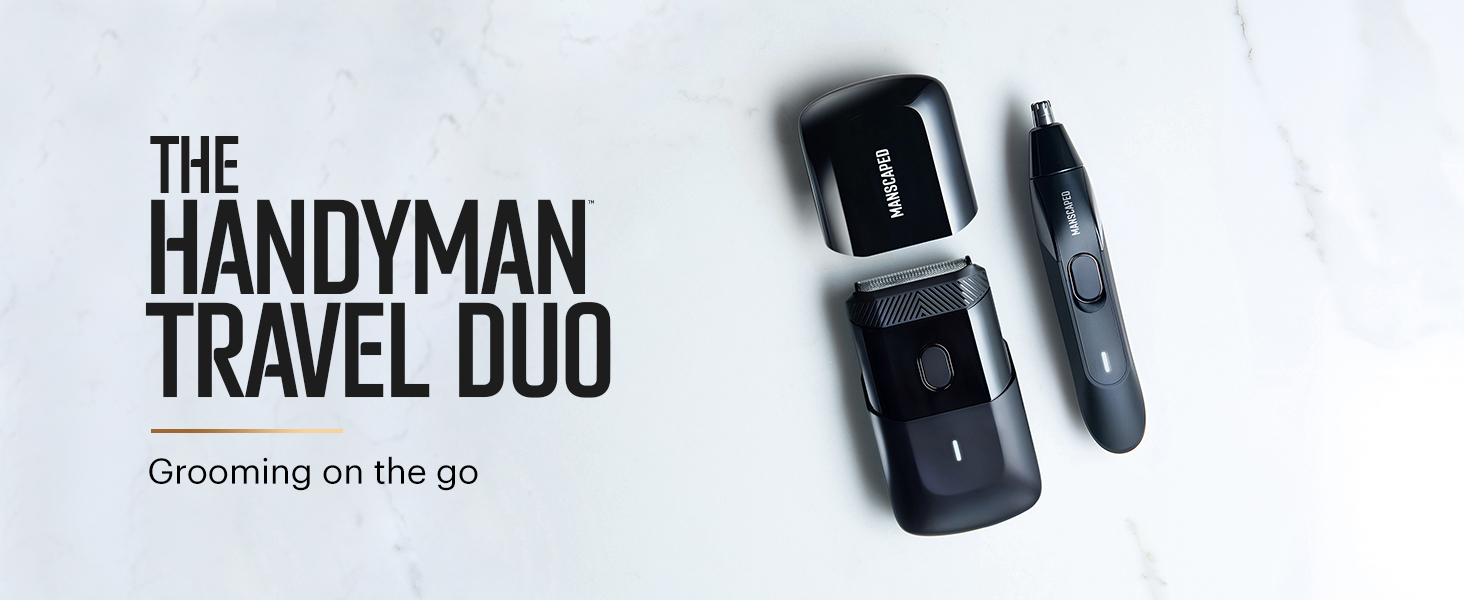 manscaped handyman travel foil shaver weed whacker nose ear hair trimmer