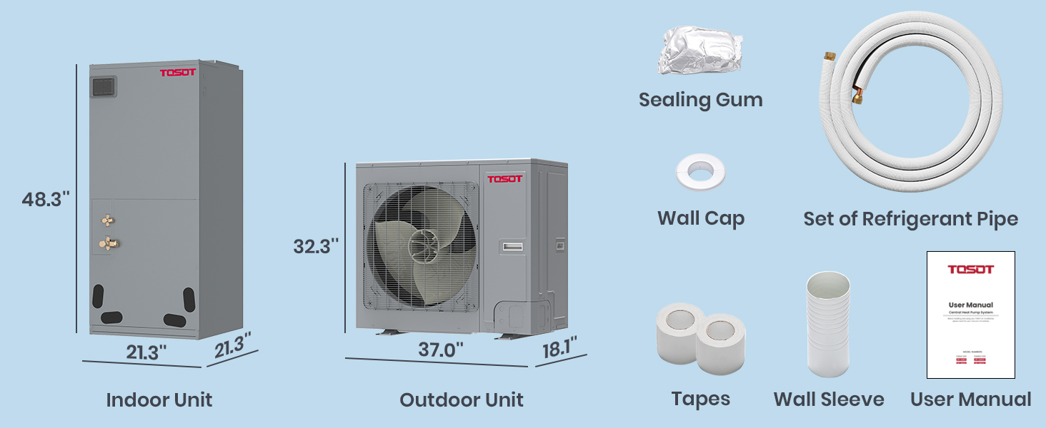Central Air Conditioner Unit and Components