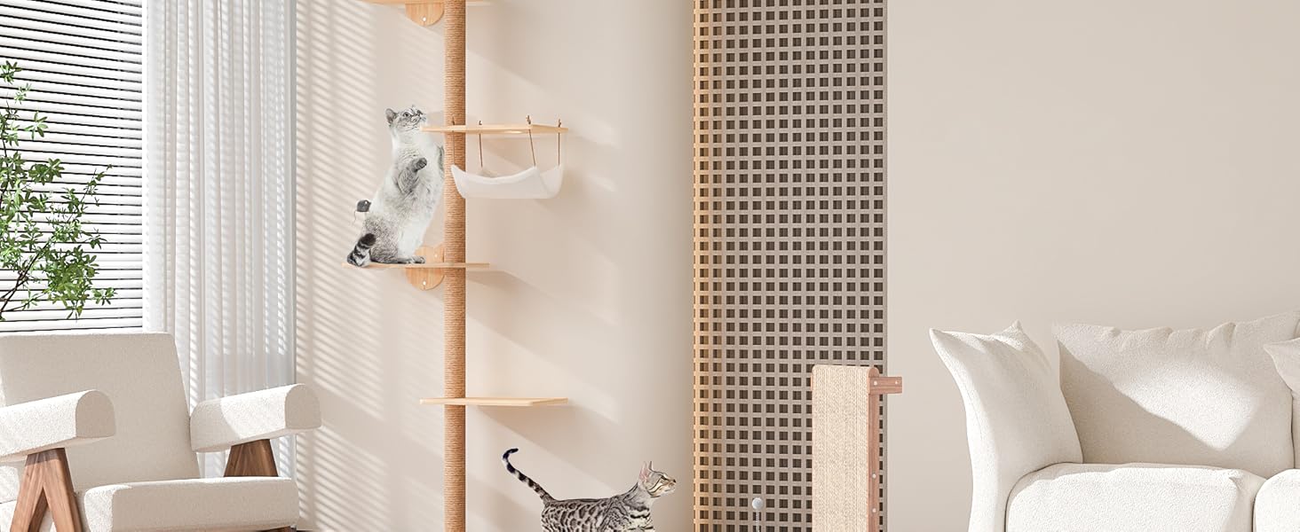 wall mounted cat tree