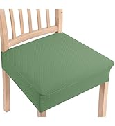Smiry Stretch Jacquard Seat Covers for Dining Room Chairs Set of 6, Removable Washable Chair Seat...