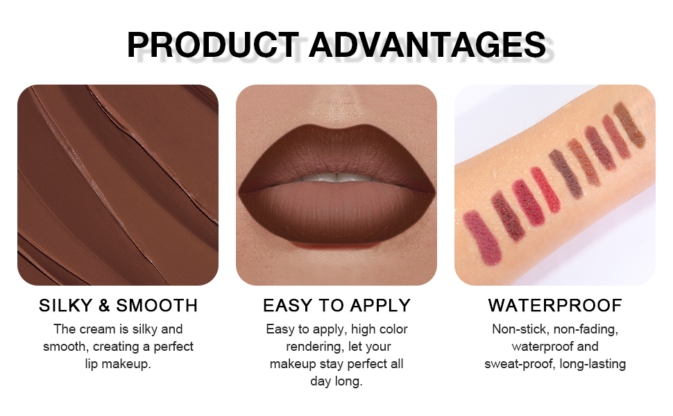 BINGBRUSH Crayon Matte Longwear Lipstick Pack Set