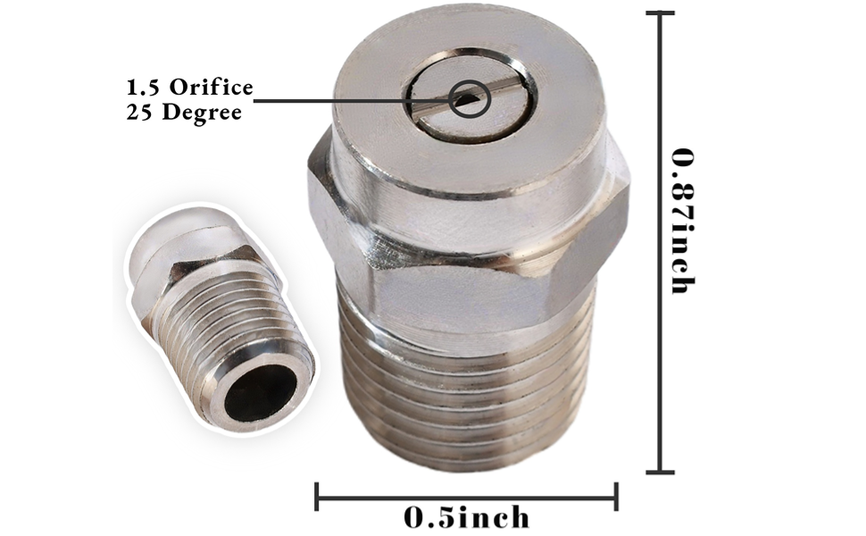 Pressure Washer Threaded Spray Nozzle Tips Universal