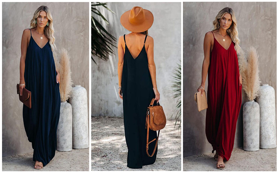 maxi sundress with pockets