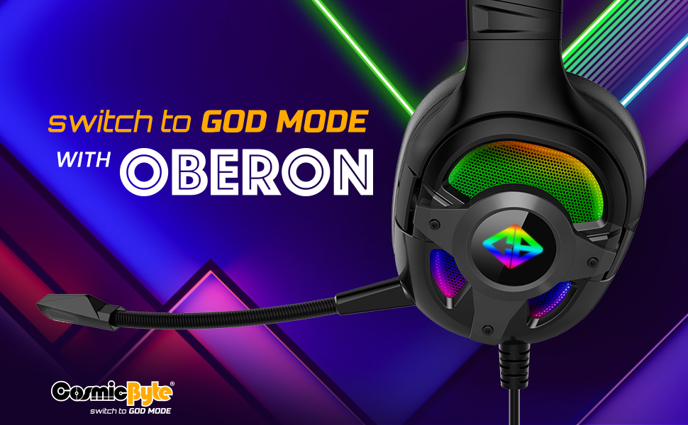 Cosmic Byte Oberon 7.1 RGB Gaming Headset with Dual Input USB and 3