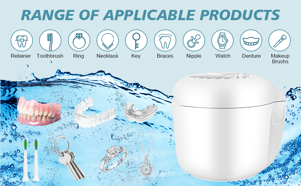 Ultrasonic Retainer Cleaner Machine,50khz Portable