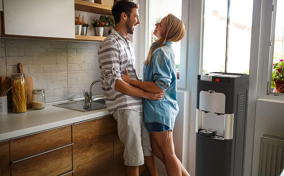 Stainless Steel Bottleless Water Cooler with Coffee Maker