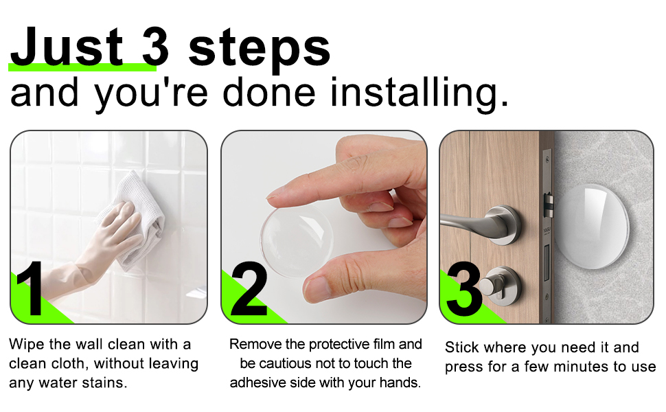 Installation is done in just three steps