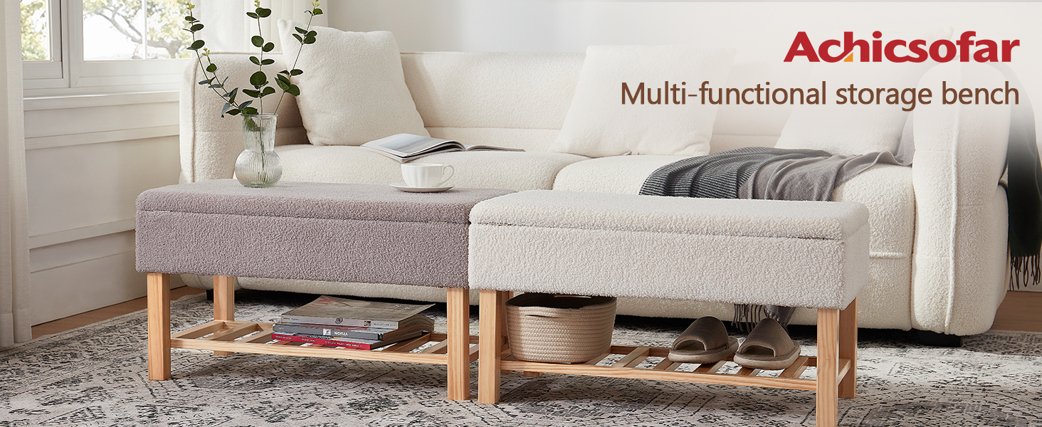 Achicsofar Ottoman with Storage, Bedroom end of Bed Storage