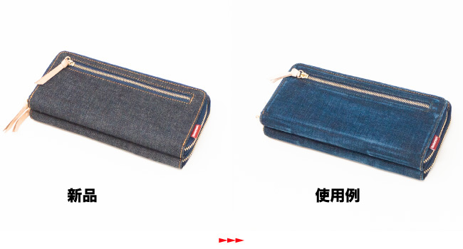 Wallet shoulder bag／お財布バッグ／ブラウン×デニムリメイク Wallet shoulder bag／お財布バッグ／ブラウン×デニムリメイク