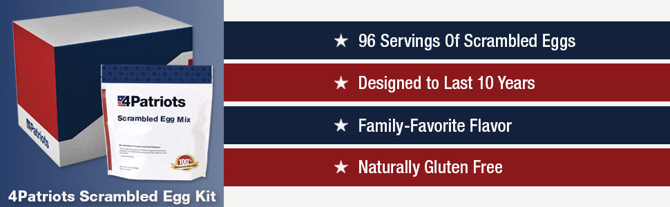 Emergency survival food kit eggs powder dehydrated