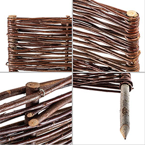 Mua KADAX Willow Palisade, Natural Willow Fence, Handmade Willow Wicker