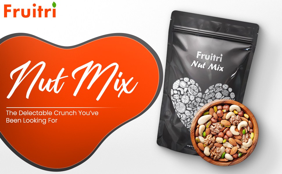 Fruitri Super Healthy Nuts Mix Natural, Fresh Dried Fruits and Nuts Mix 1kg Perfectly