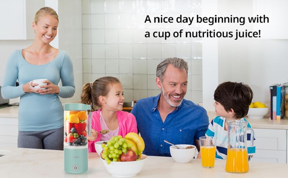 Gbasics Portable Blender USB Rechargeable, Personal Size