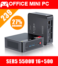 Amazon.com: Beelink Mini PC, AMD Ryzen 5 5500U(6C/12T, Up to