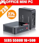 【超特価】ミニPC Ryzen 5 5560U mem16g ssd500gb Amazon.com: Beelink Mini PC, AMD Ryzen 5 5560U(6C/12T, Up to