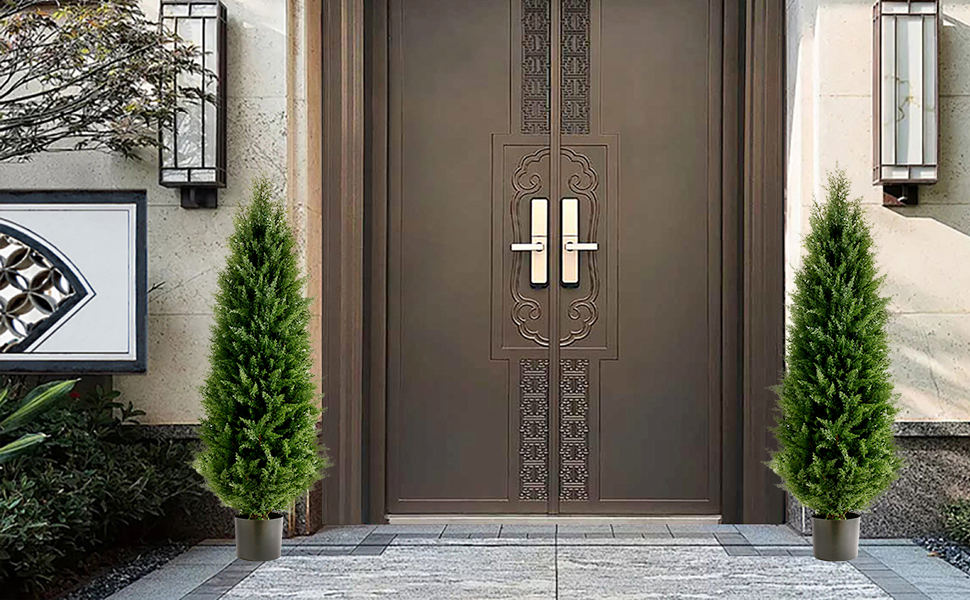 Artificial cedar trees