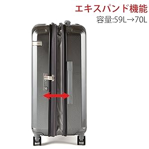 Amazon | エーストーキョー スーツケース mサイズ 3泊4日 4泊5日