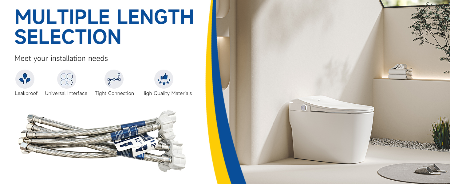 toilet supply line 12 inch