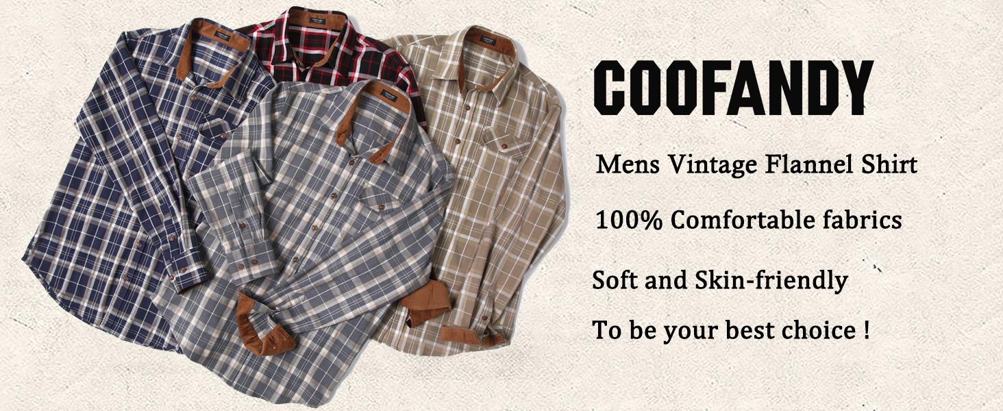 Mens Vintage Flannel Shirt