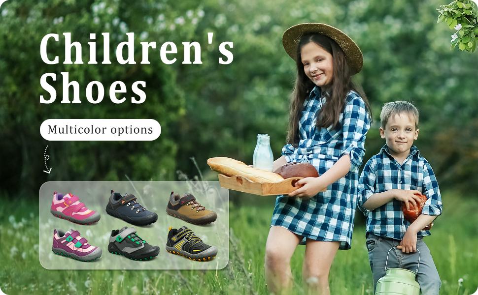 Mishansha Boys Girls Hiking Shoes Kids Anti Collision Non Slip Sneakers Outdoor