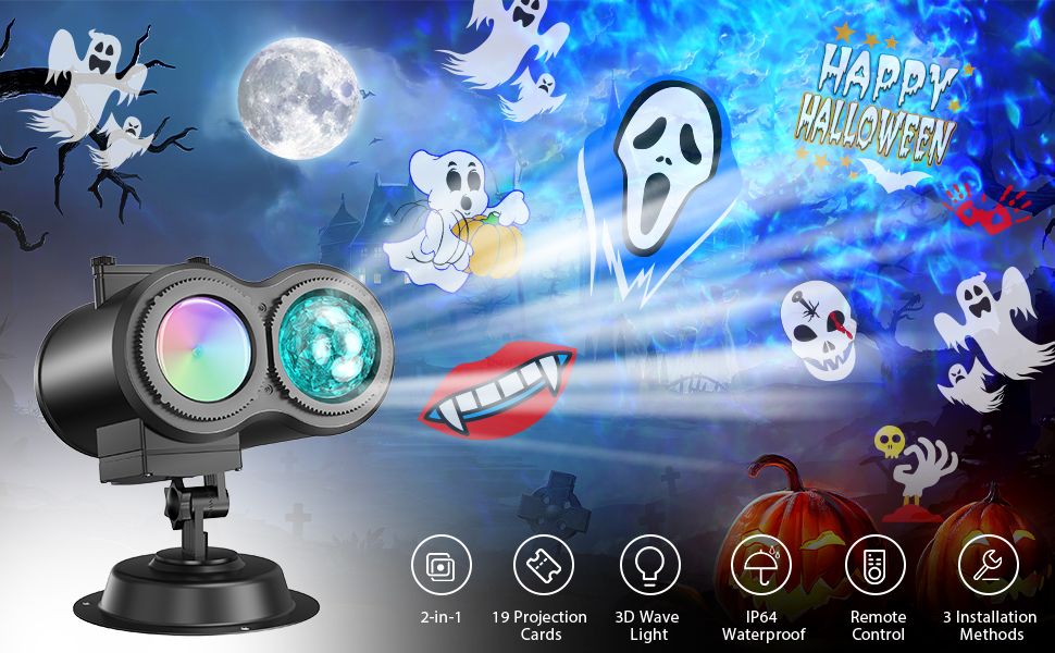 christmas light projector outdoor