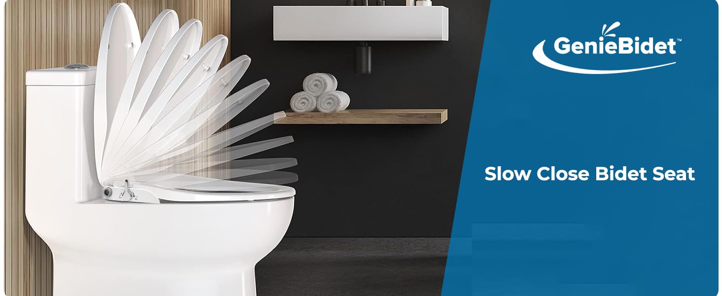 GenieBidet [ELONGATED] Bidet Attachment for Toilet Seat Fits Your