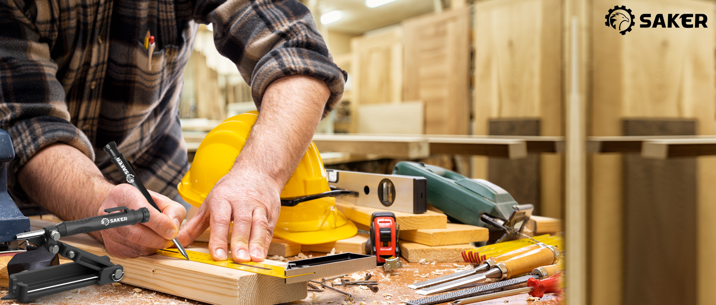 Saker Multifunction Scribing Tool Construction Pencil Aluminum Alloy