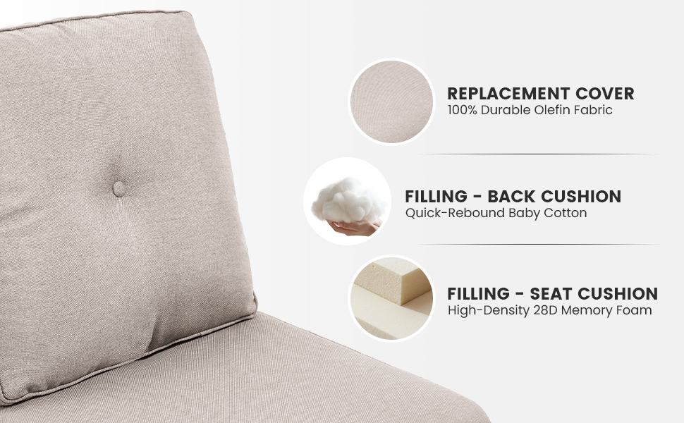 patio outside furniture chairs cushion outdoor rocking chair cushions beige