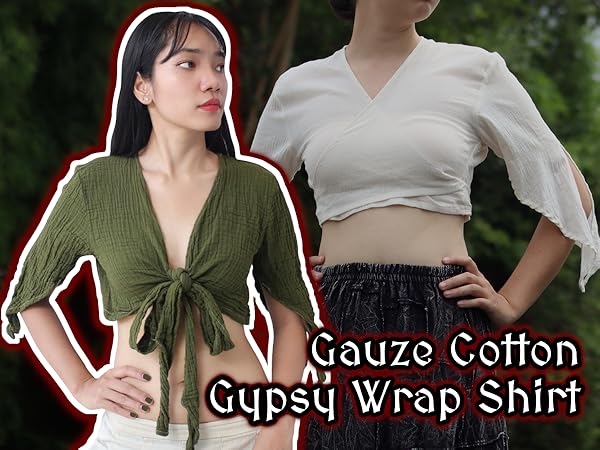 Amazon.com: Svenine Soft Cotton Ladies Cross Over Bust Wrap