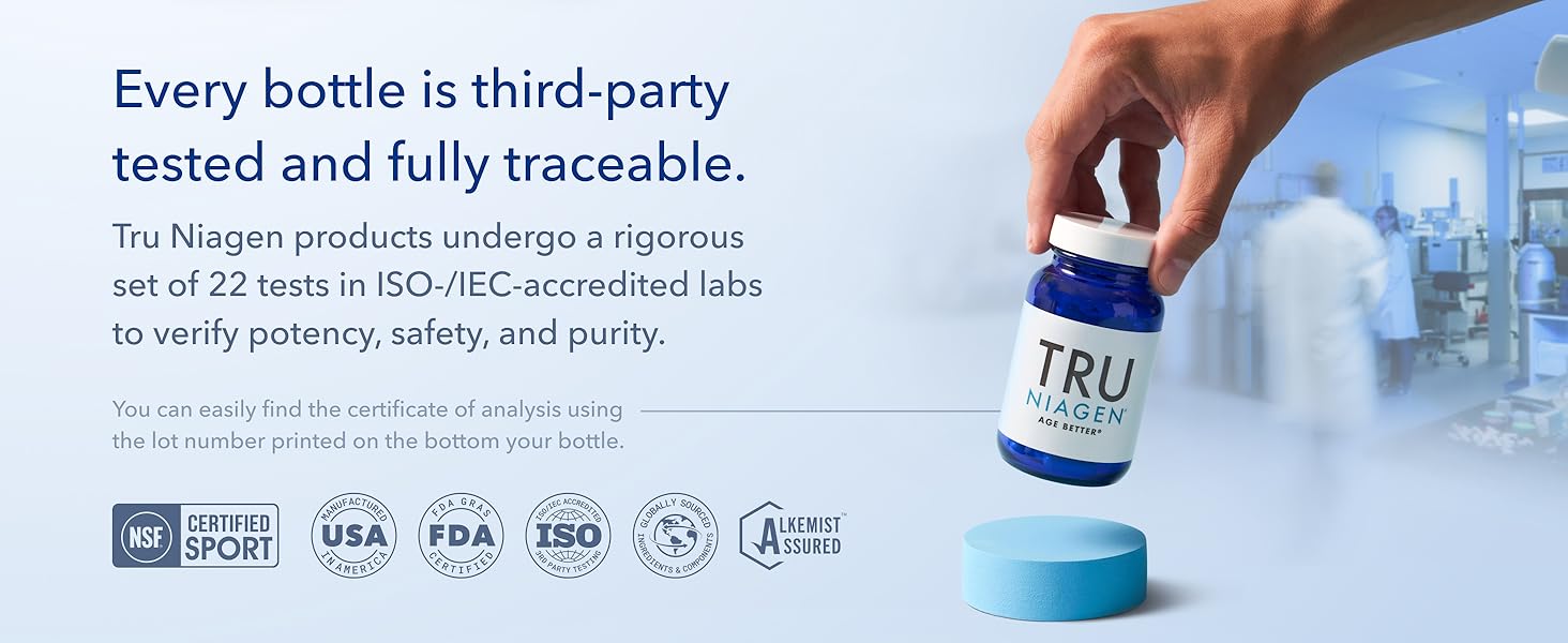 Every bottle is third-party tested and fully traceable