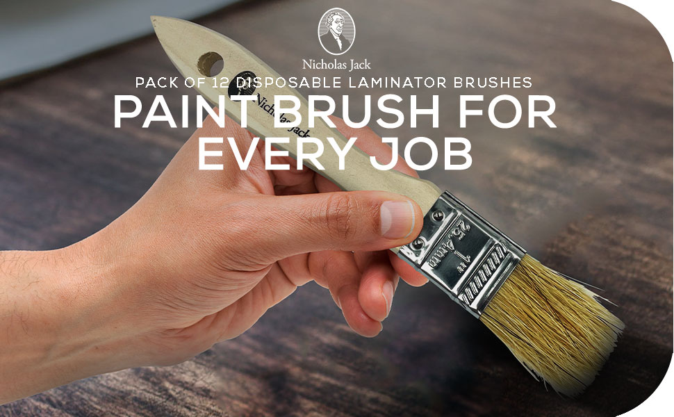 12 Pack 1 Inch Paint Brushes with Natural Bristle Brush Cost
