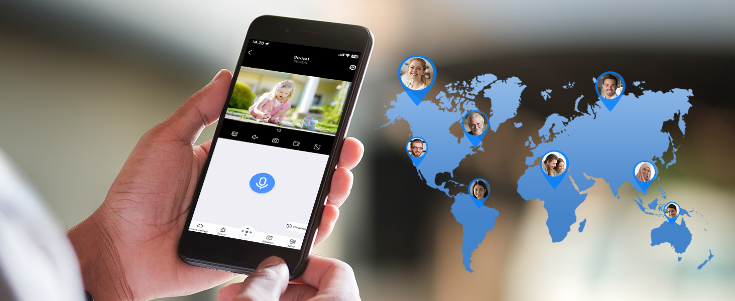 2K Security Camera Wireless Outdoor with Alexa, Dual Lens