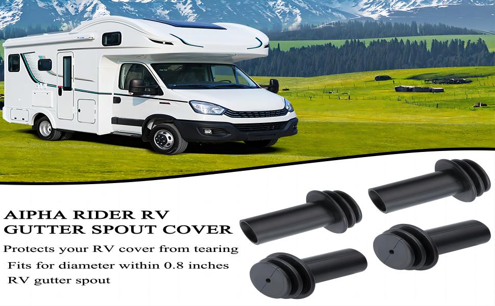 RV Cover Protector Sleeve RV Gutter Spout Cover System for