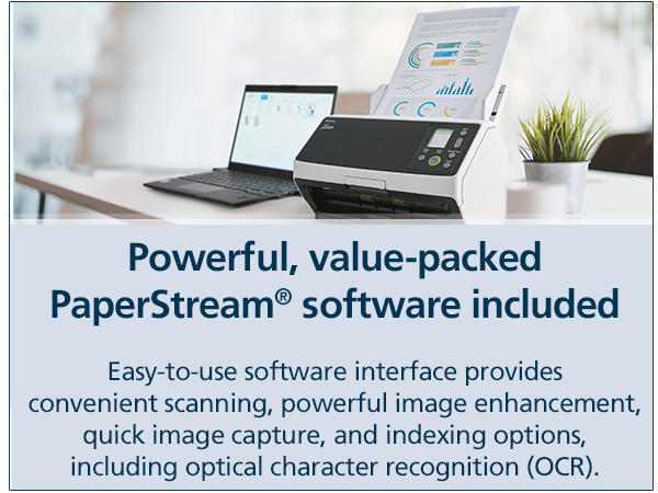 PaperStream software included