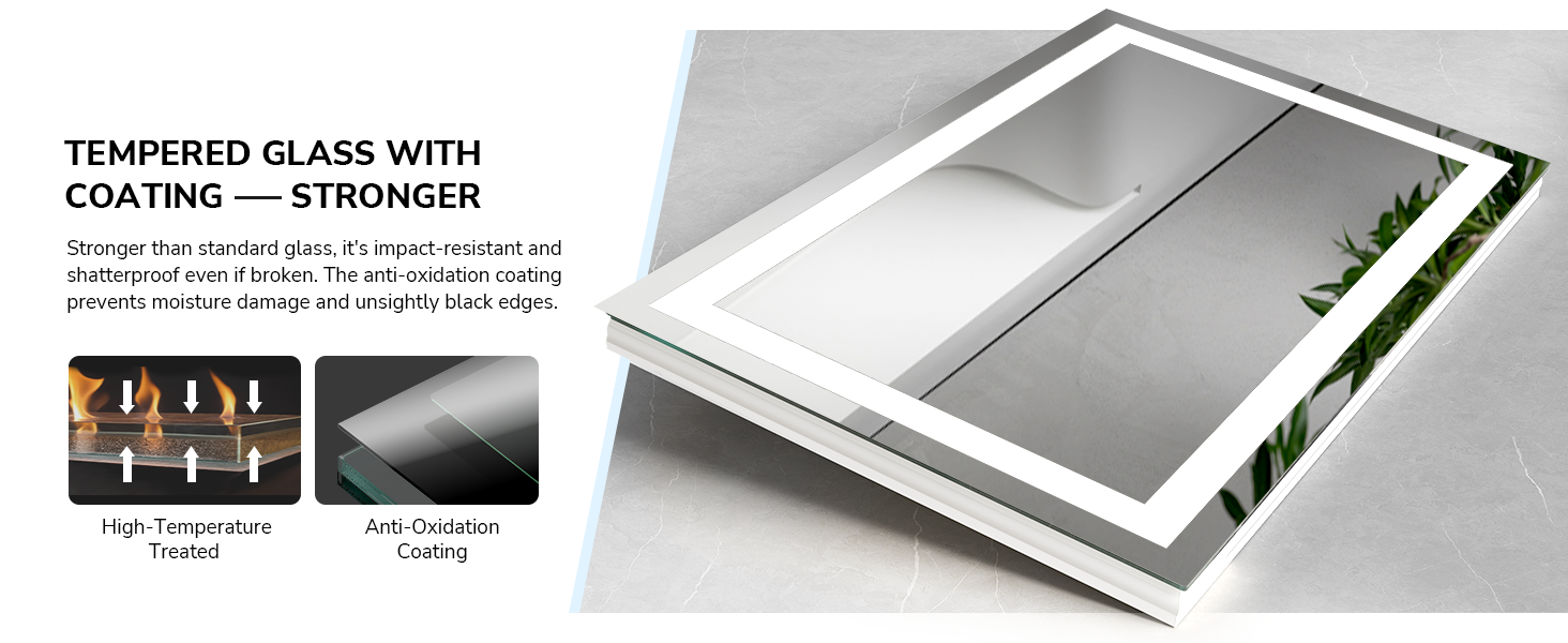 LED mirror for bathroom