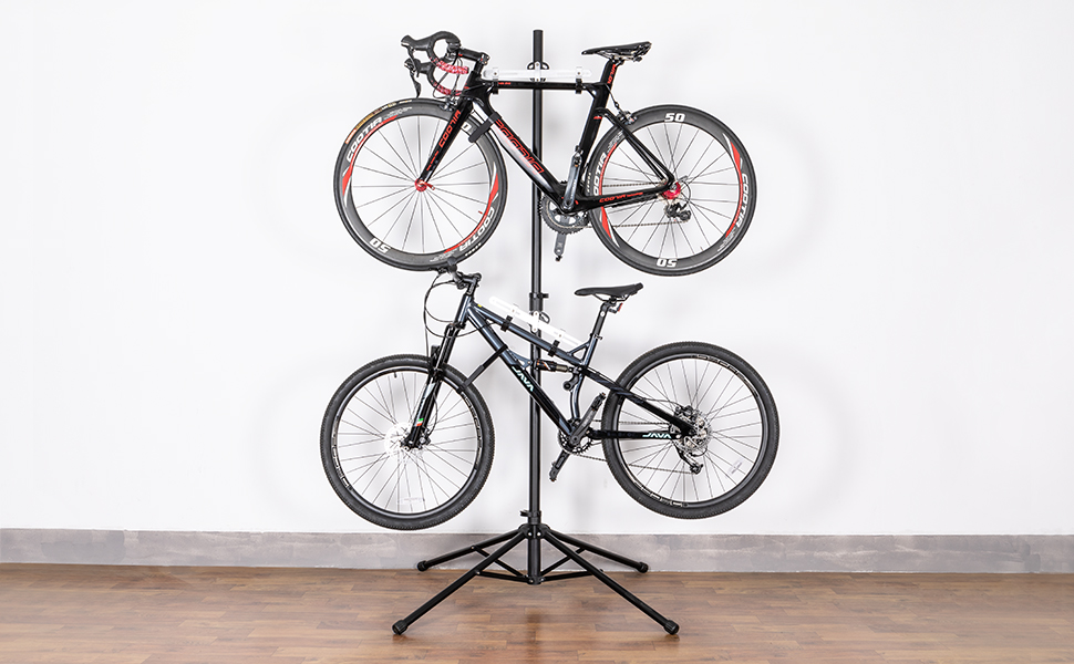Amazon.co.jp: CXWXC 自転車 スタンド 2台 倒れない 横置き