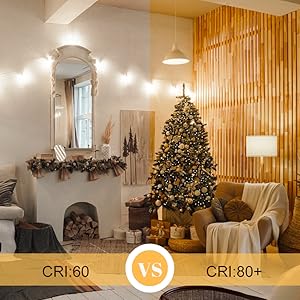 A15 LE bulb e26 light bulb dimmable Warm White 2700K ceiling fan lights 5.5W=40W