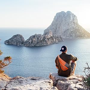 Small Sling Bag for Men Waterfly Crossbody Sling Shoulder Travel Backpack Chest Bag for Women