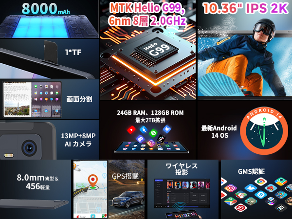 Amazon.co.jp: タブレット 10.36インチ Hitabt G30A Android 14 G99 Amazon.co.jp: タブレット 10.36インチ Hitabt G30A Android 14 G99