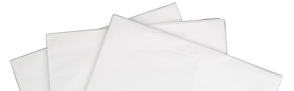 Close-up shot of white tissue paper