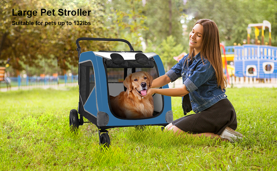 Extra Large Dog Stroller Pet Stroller for Medium Large