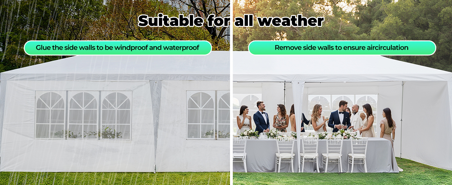 tent canopy party outdoor large event sidewalls 10x30 big backyard outdoor outside