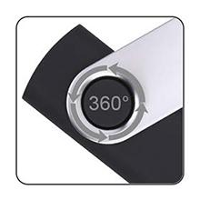 360° swivel